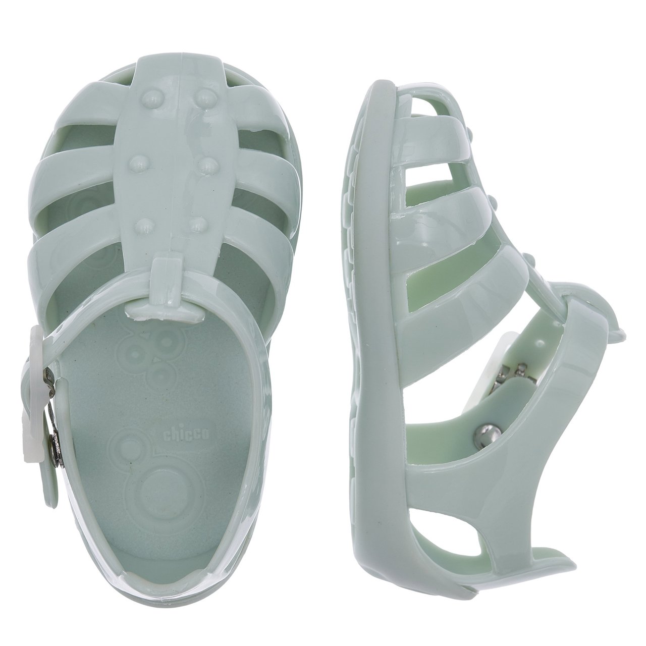 Türkisfarbene Mond-Sandalen