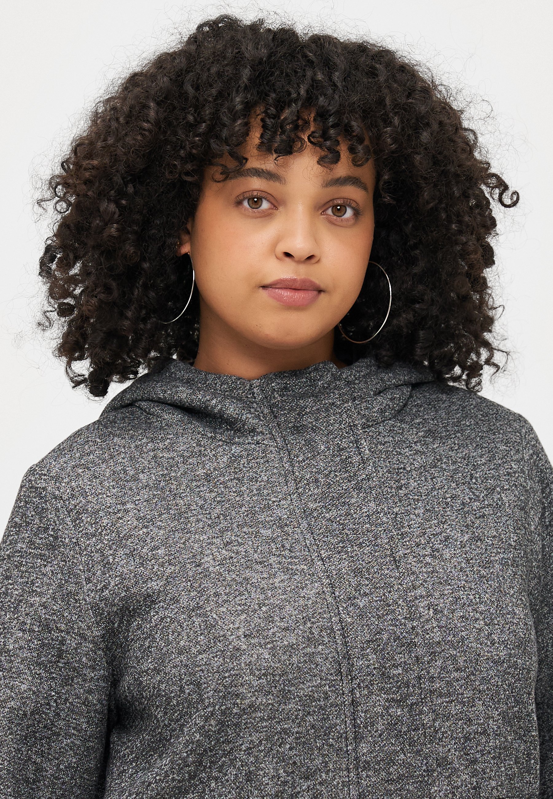 ONLY Carmakoma CARSEDONA LIFE LIGHT HOOD - Parka - dark grey melange