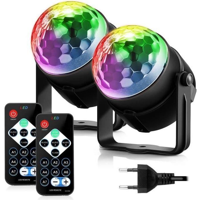 Feestverlichting, podiumlamp, discoprojector, spot-effect, stadionverlichting, afstandsbediening voor feestjes, avondjes uit, bars en verjaardagen.