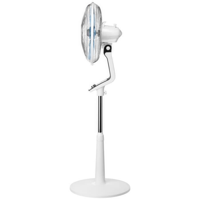 Sokkelventilator - ROWENTA VU5640F2 - 70 W - Oscillerende, 5 blade, 4 hastigheder, Turbo Silence, Turbo Boost-funktion