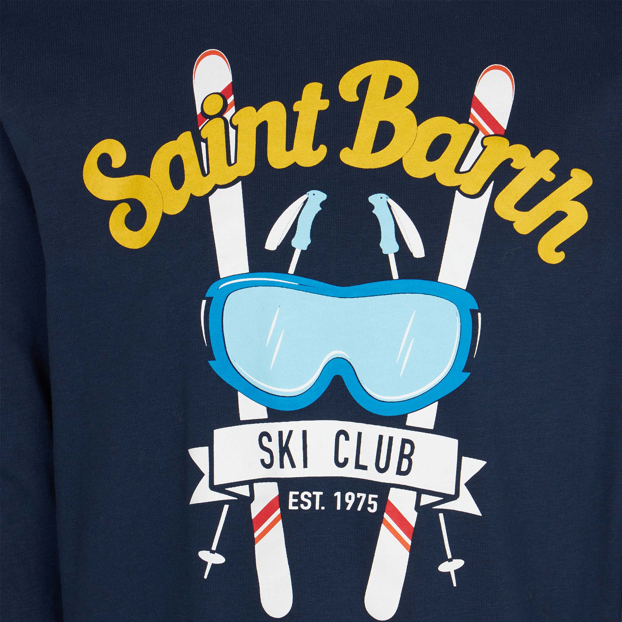 Marinblå t-shirt med tryck för barn