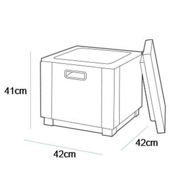 Nevera portátil Keter Ice Cube color grafito 405981