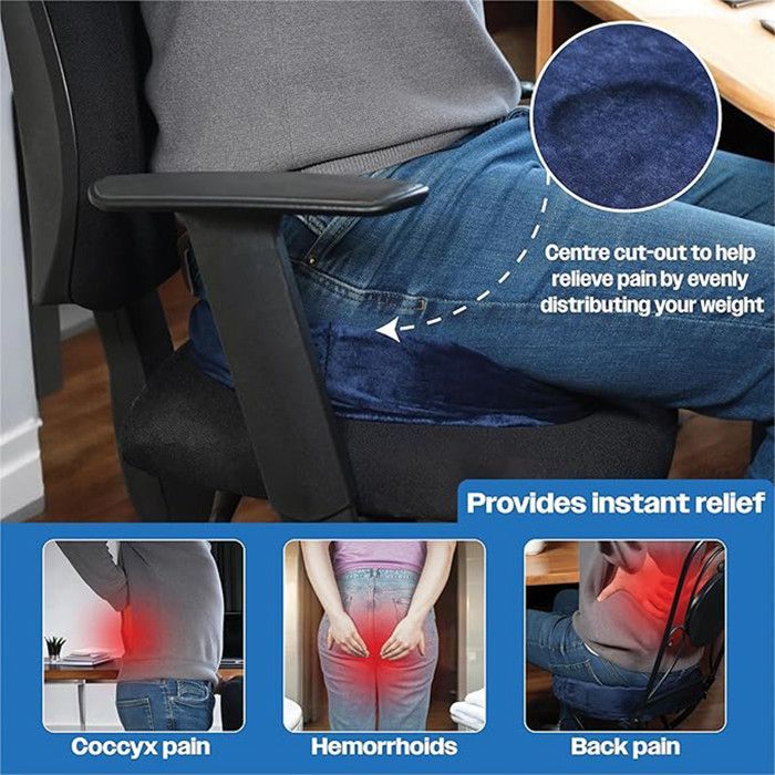Coussin orthopédique Aidapt VM934E - en Forme de Donut pour soulager la Pression Pendant la Grossesse, Les douleurs au Coccyx