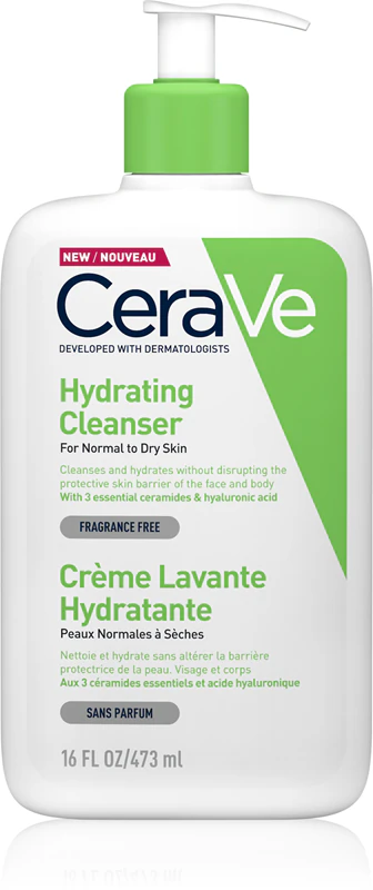 CeraVe Sabonete Líquido Hidratante em emulsão com efeito hidratante