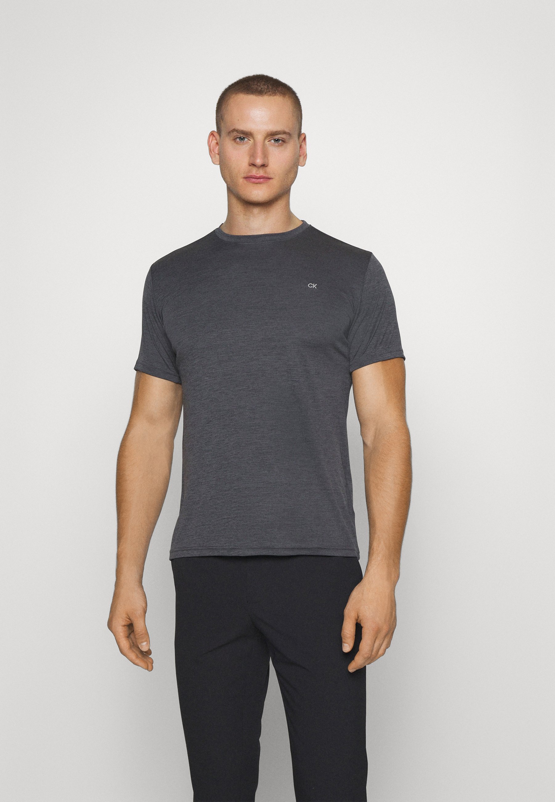 Calvin Klein Golf TEE CLASSIC 2-PACK - Sport T-shirt - zwart/grijs