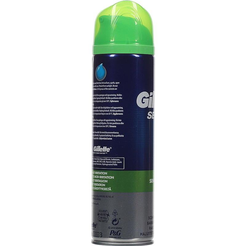 Gillette Gel da barba Gillette 200 ml, per pelli sensibili