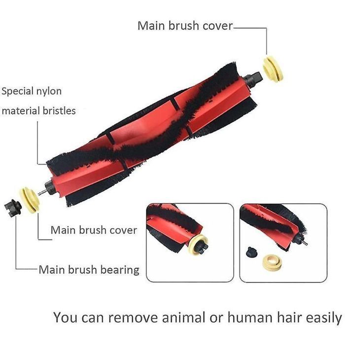 Pour S5 S5 Max S6 S6 Pure S6 Maxv E2 E3 E4 E5 Accessoires pour aspirateur robot Brosse à rouleau Brosse latérale Filtre