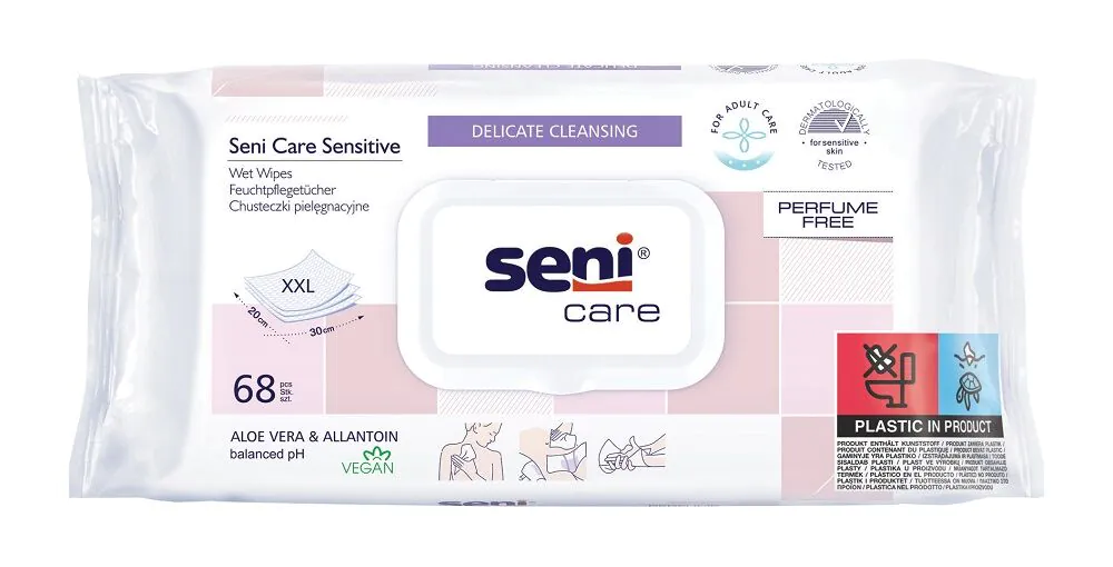 Seni Care Chusteczki pielęgnacyjne Sensitive