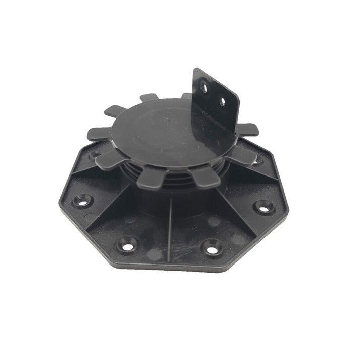 Doos met 150 verstelbare voetstukken van 30 tot 60 mm voor houten en composiet terrasplanken - L: 57 cm - B: 57 cm - Zwart