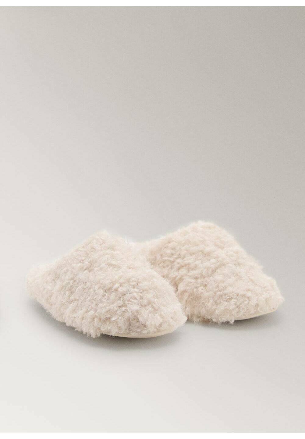 Mango slippers - ivoorwit