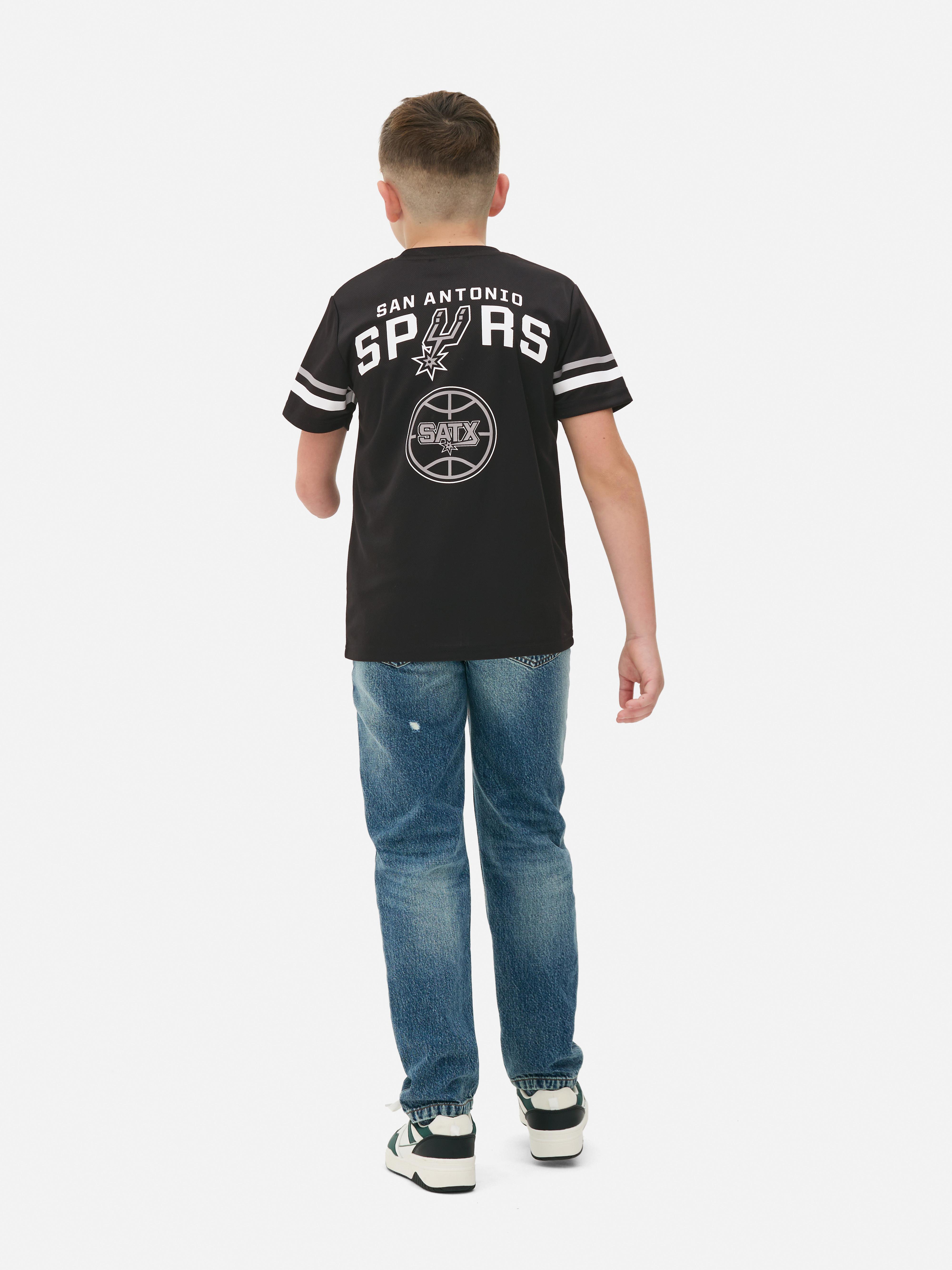 Tricou NBA San Antonio Spurs Un tricou sport cu mânecă scurtă cu imprimeuri San Antonio Spurs