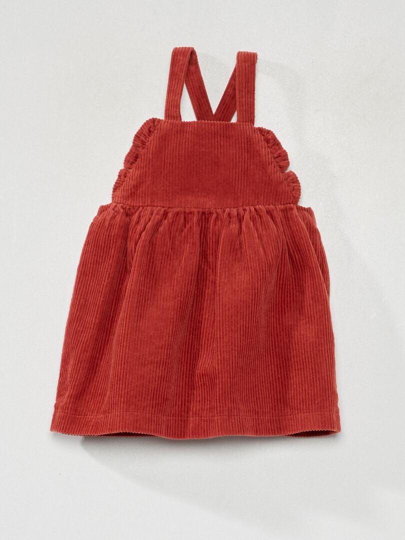Corduroy jurk - ROOD
