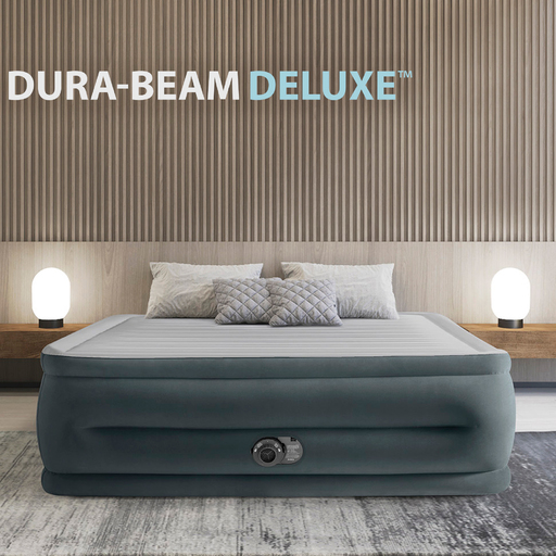 Colchón Hinchable Intex Dura-beam Deluxe Confort-peluche 152x203x56 Cm