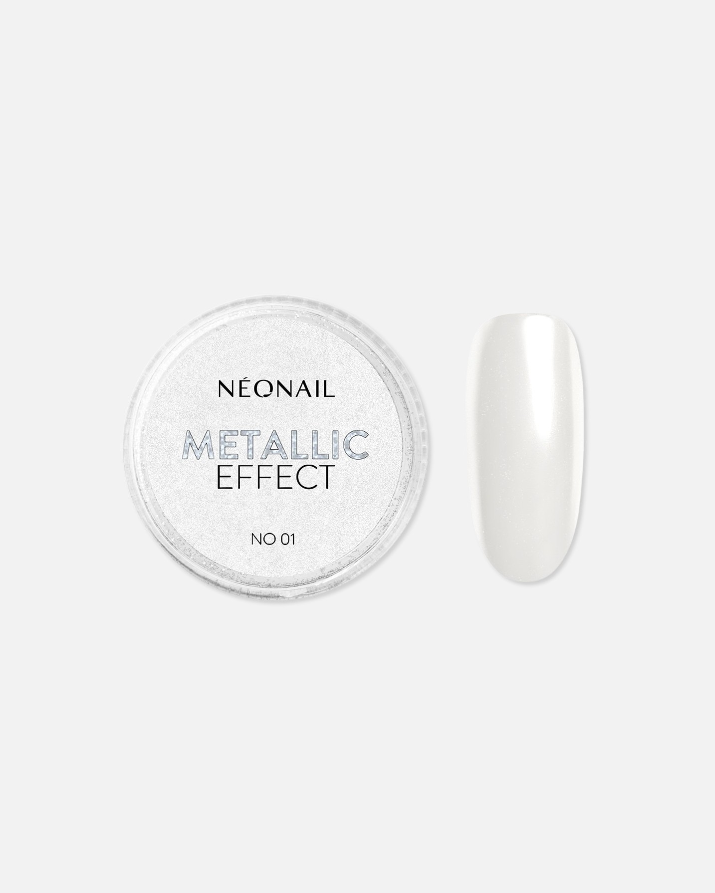 NEONAIL nagų dizainas su metalo pudros efektu – 1 g