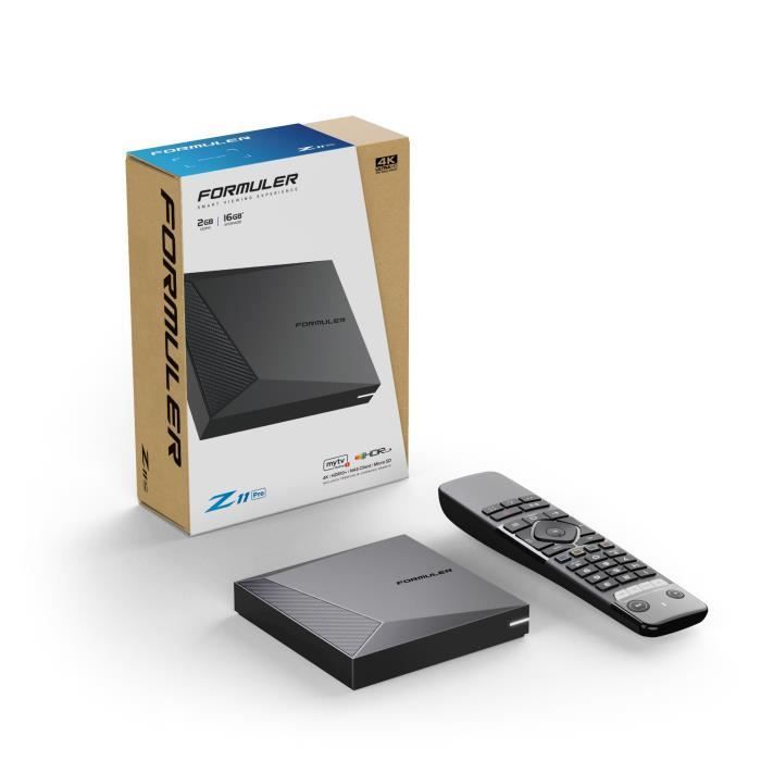 Formulater Z11 Pro - Android 11, 4K HDR10+, Wi-Fi AC de banda dupla, 2 GB de RAM DDR4, 16 GB de armazenamento eMMC.