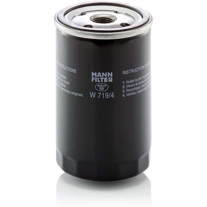 Filtro de aceite original MANN-FILTER W 719/4 – Filtro de transmisión – para automóviles y vehículos comerciales