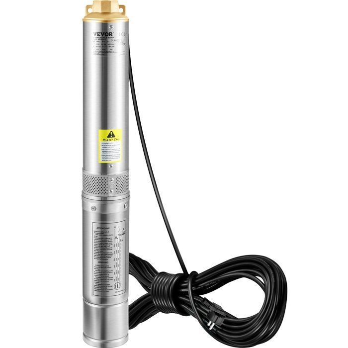 Syväkaivopumppu - VEVOR - 750 W - 105 l/min - 62 m