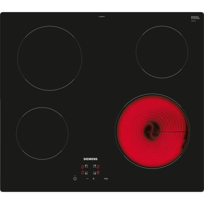SIEMENS ET61RBEB8E ceramic hob - 4 burners - TouchControl panel - 60cm