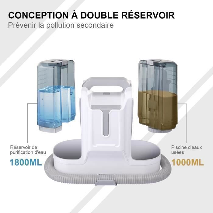 MONMECD K15-AC Waterstofzuiger - 1,8L - 450W - 6 Zuigmonden