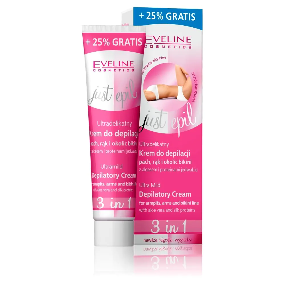 Eveline Just Epil Ultradelikatny krem do depilacji 3w1