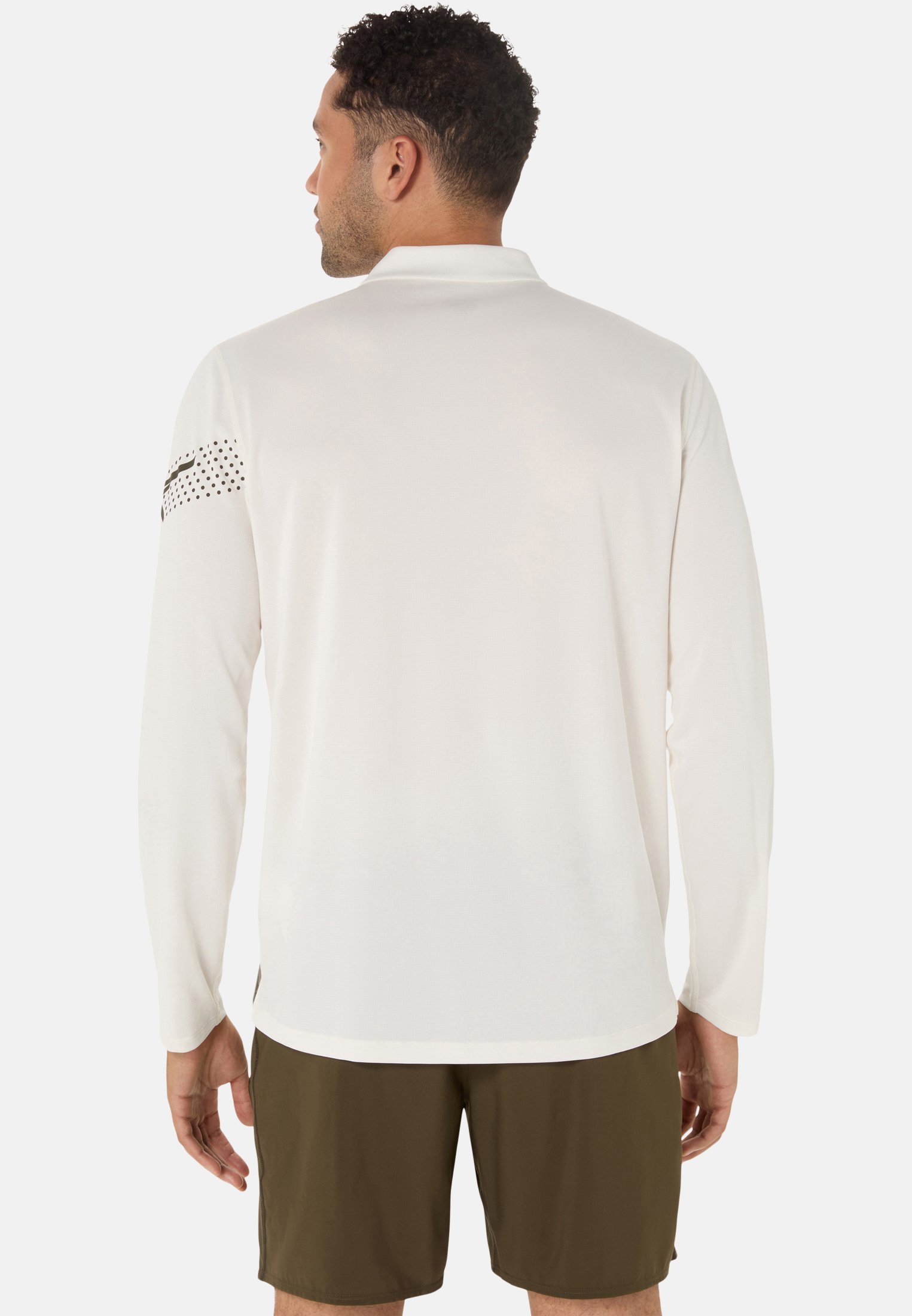 ASICS ICON 1/2 ZIP LS - T-shirt sportiva - crema