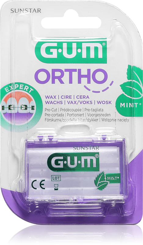 Cera GUM Ortho Mint para aparelhos ortodônticos