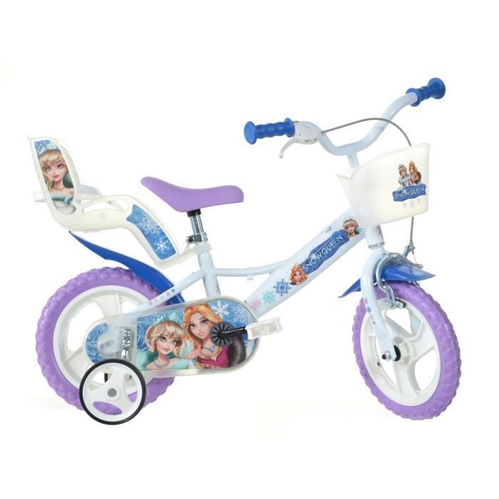 Kinderfiets van 30 cm - SNOW QUEEN - 30 cm - 3 tot 5 jaar - Blauw - Staal