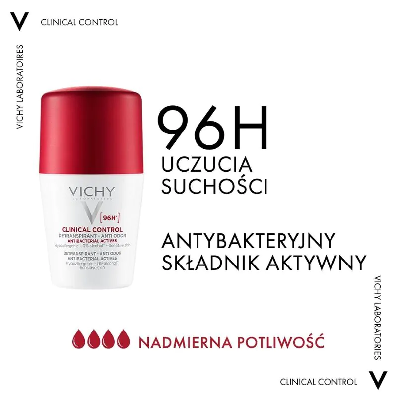 Vichy Dezodorant Clinical Control 96H Roll-On