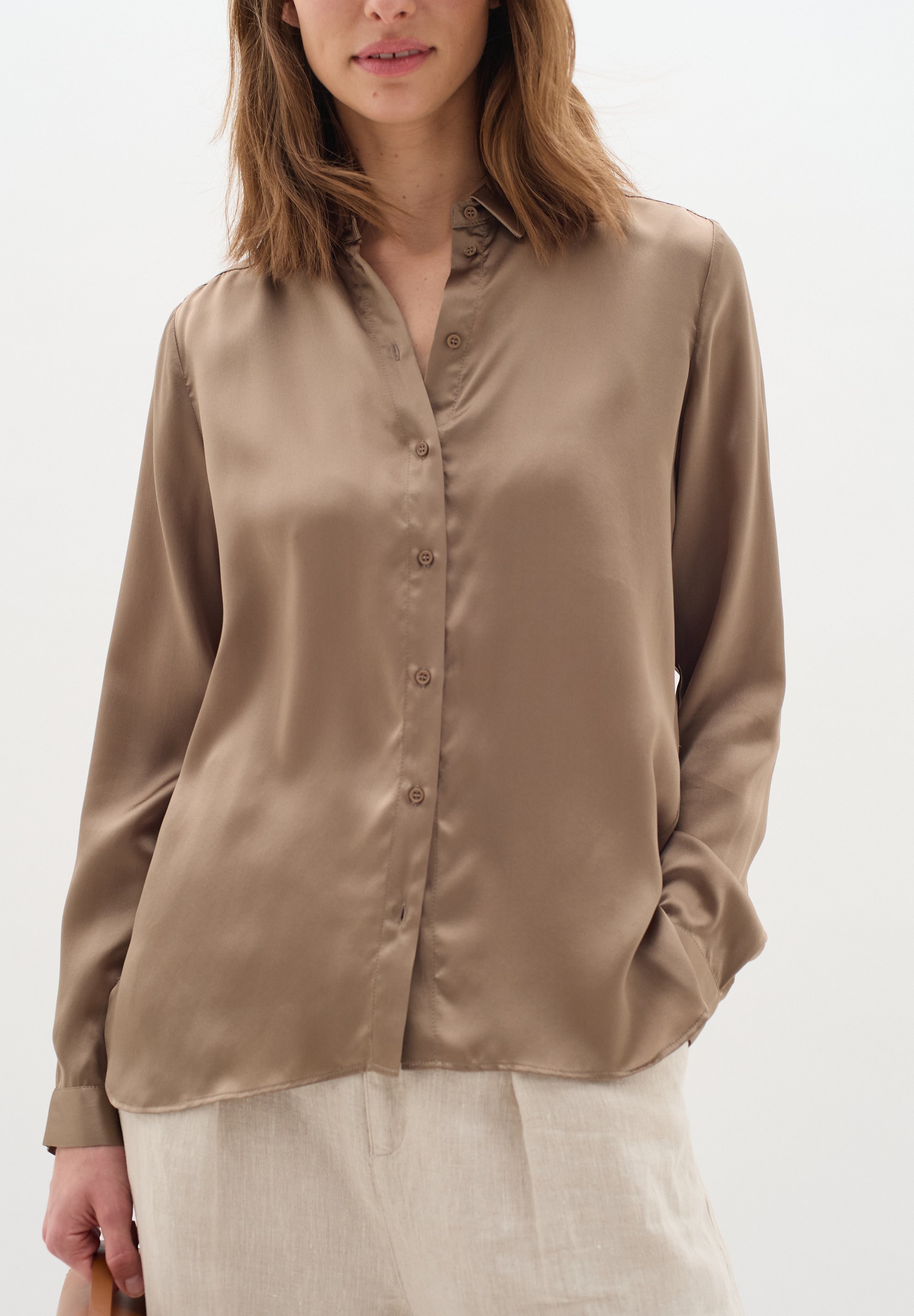 InWear LEONORE PREMIUM - Chemisier boutonné - taupe désert
