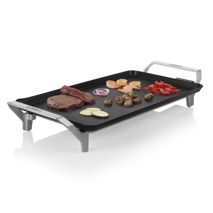 Chapa elétrica Princess Table Chef Premium XL 103110 – Superfície de cozimento 46 x 26 cm – Para 4 a 6 pessoas – Termostato