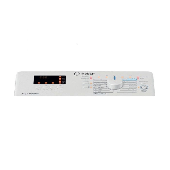 Top-loading washing machine - INDESIT - BTWS50400FR - 5 kg - 1000 rpm spin speed - Energy class C