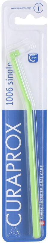Escova de dentes Curaprox 1006 Single com uma única mecha