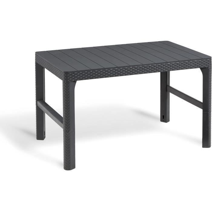 Conjunto de muebles de jardín 2 en 1 con mesa de centro - resina - Allibert by KETER - 6 personas - SanRemo - Gris grafito