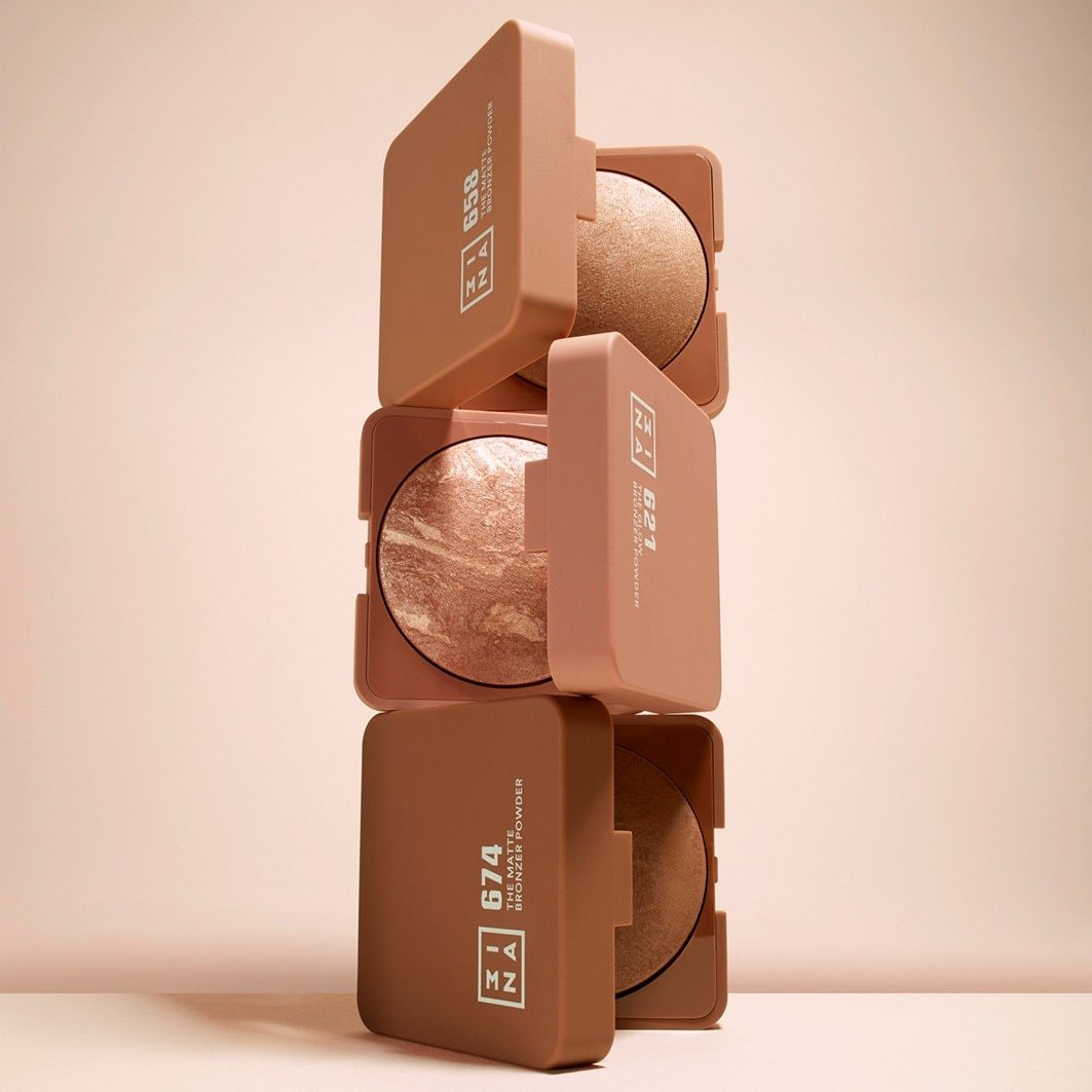 3INA Bronzer, matný bronzujúci prášok – 7 g
