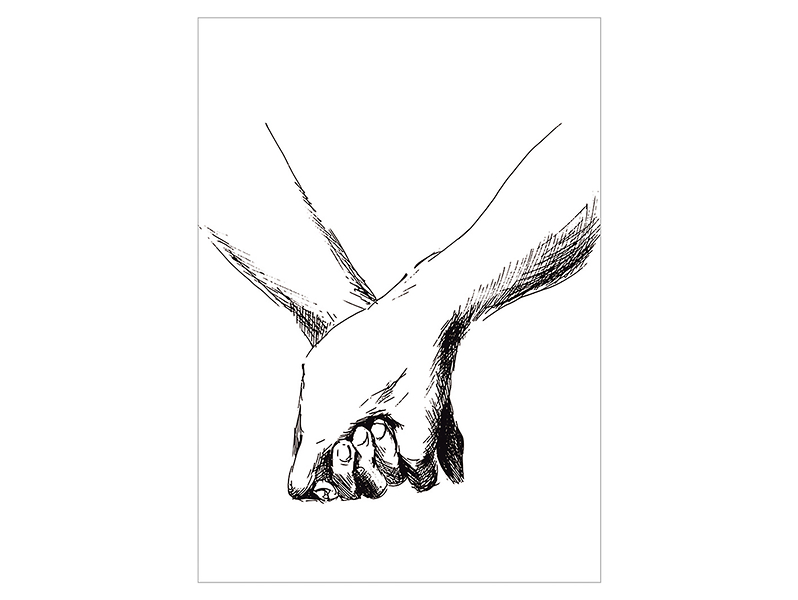 Plakat Dłonie 50x70 cm