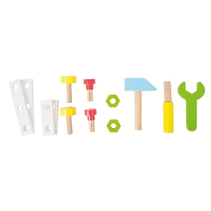 Wooden Tool Walker for Children 12 Months and Up - Unisex - White