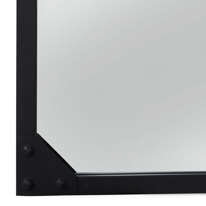 IDMARKET Industrial design 5-band glass-fronted mirror 140x84 cm