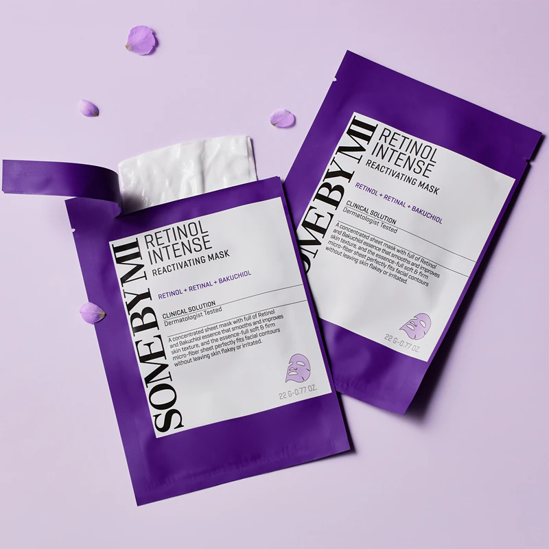 Máscara facial antirrugas Some By Mi Retinol Intense Reactivating Mask para pele madura