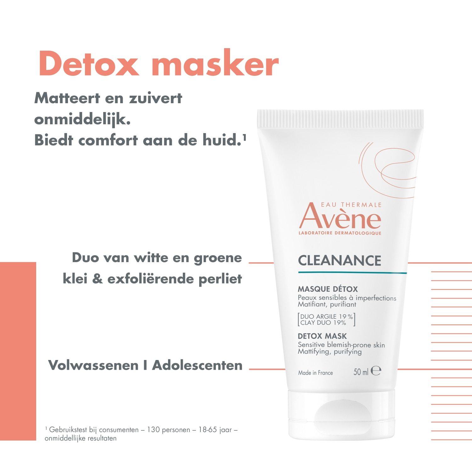 Avène māla maska Cleanance Detox maska - 12 ml