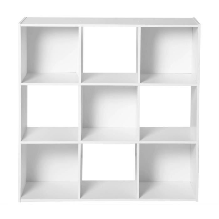 Mueble de almacenamiento contemporáneo COMPO, blanco mate - 92 cm de ancho
