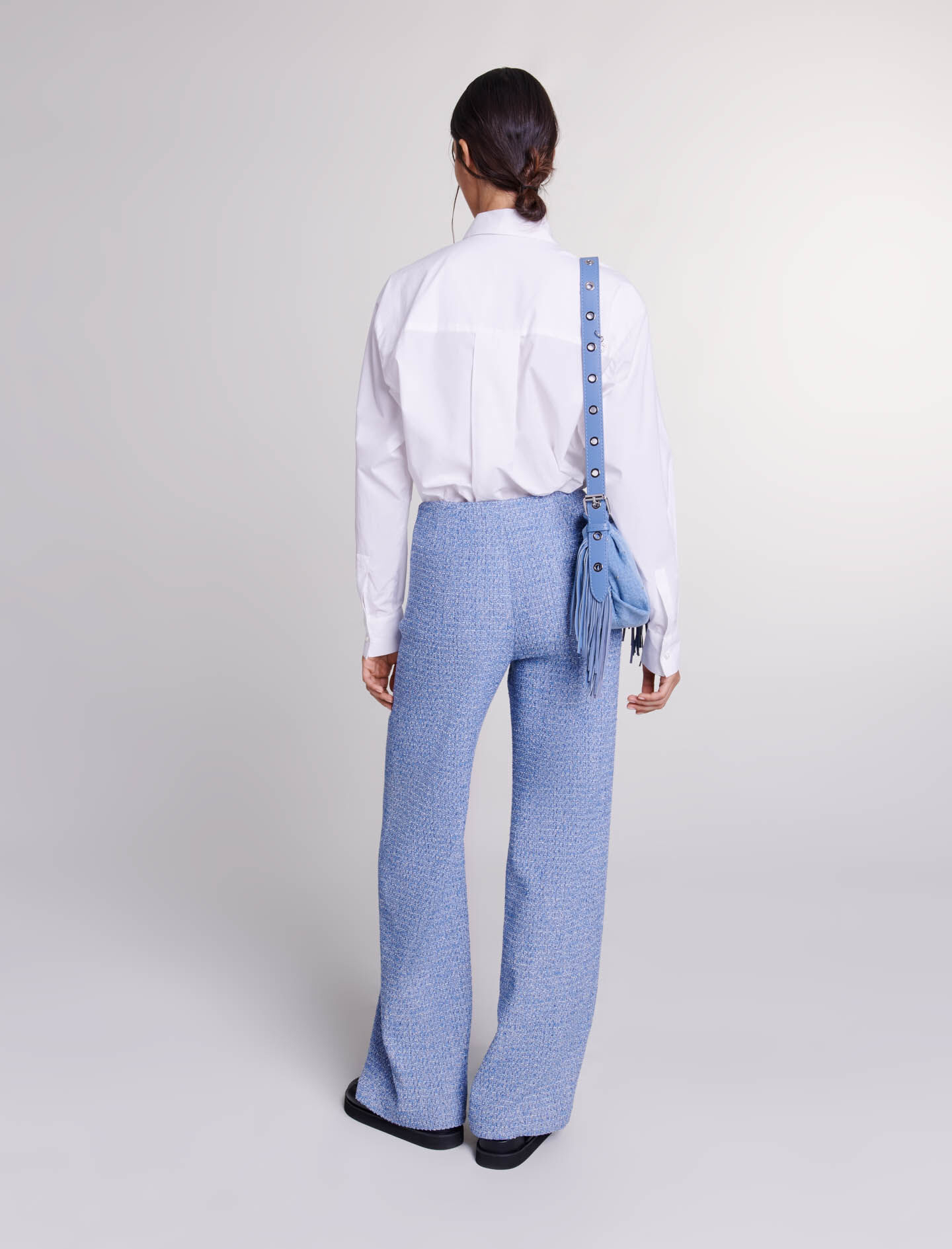 Tweed-housut - Sininen