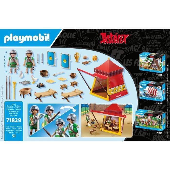 PLAYMOBIL 71829 Legionnaires' Tent, Asterix, Comic Book Characters, Ages 5+