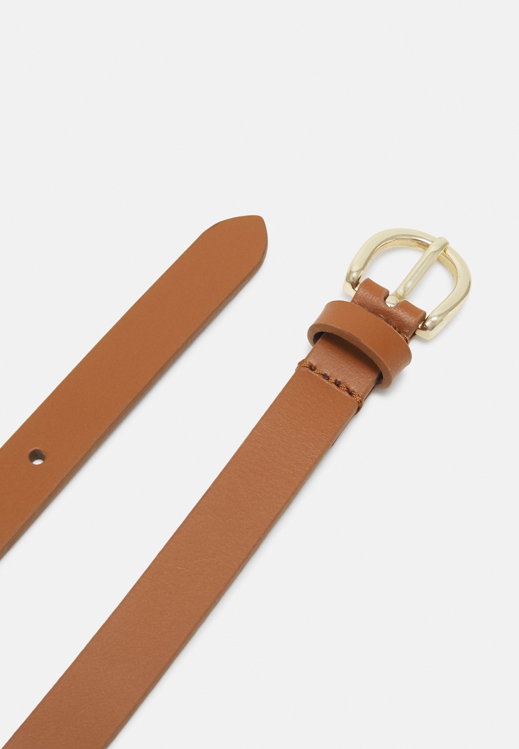 Lot de 2 ceintures en cuir Zign - beige/marron