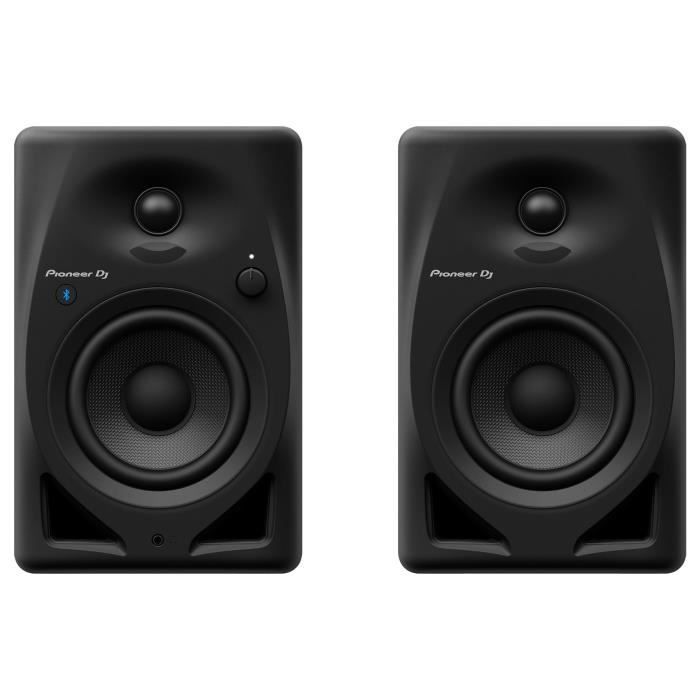 Pair of Pioneer DJ DM-40D-BT monitor speakers - Bluetooth - Bass Reflex - 2x19W - DJ or Production Mode - Black
