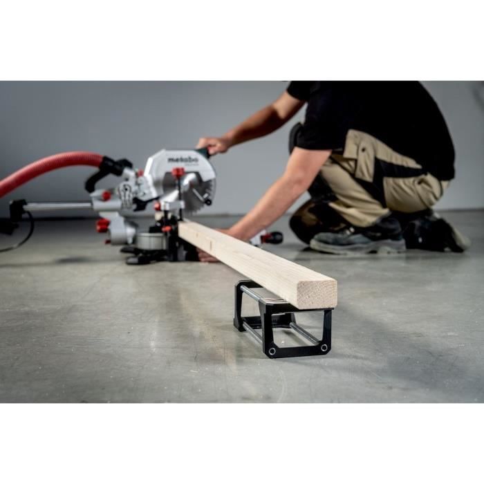 Sierra ingletadora radial METABO KGS 254 M - 1500 W - 254 mm - Línea de corte de precisión LED