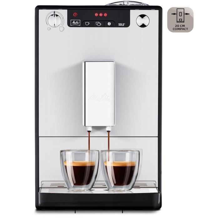 Machine à café broyeur à grain - Melitta - Solo - Argent
