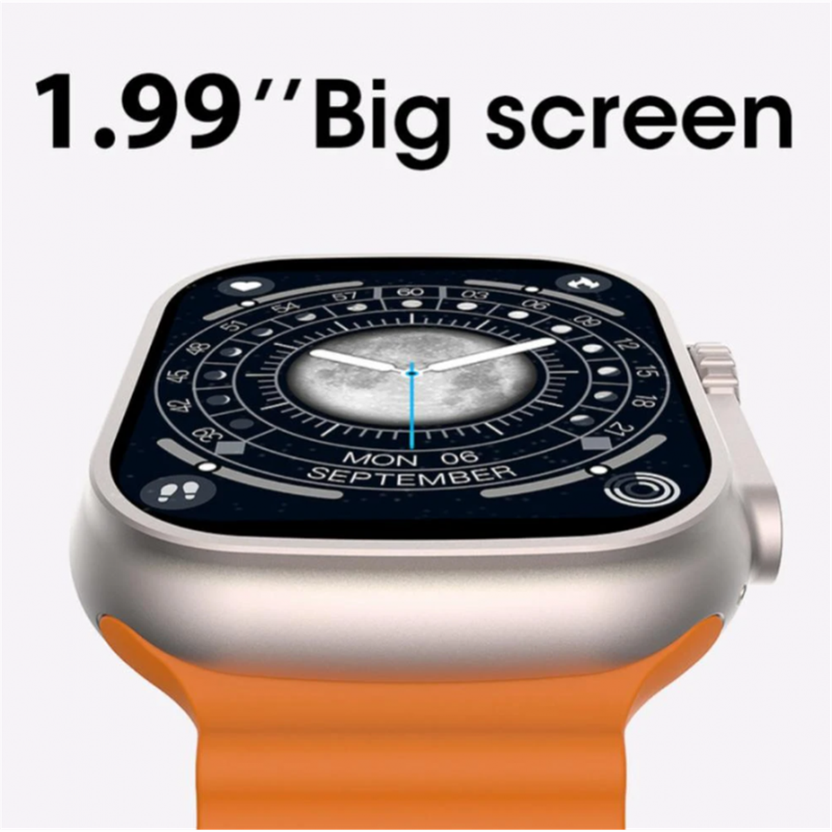 Smartwatch Smartek SW-KD99 Ultra 49 mm Bluetooth-Smartwatch mit Anruffunktion und kabellosem Laden