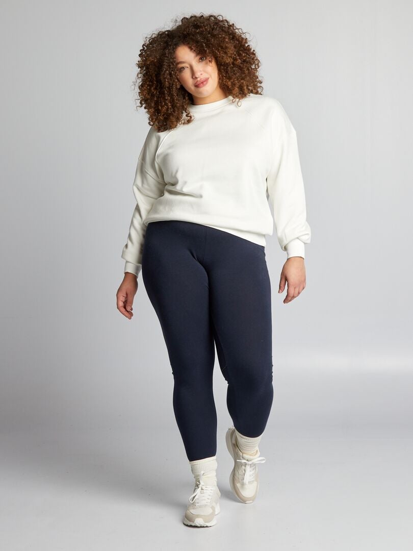 Oversized fleece sweatshirt - WIT