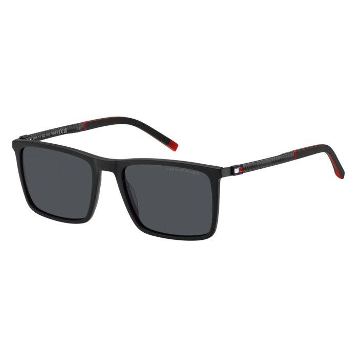 Tommy Hilfiger TH 2077/S 55/19/145 MATTE BLACK/GREY acetate sunglasses for men TH 2077/S