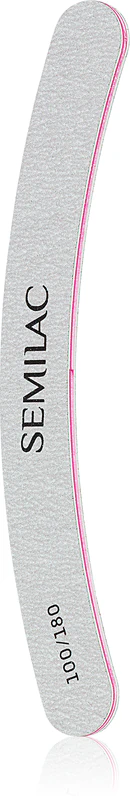 Lima de unhas Semilac Accessories 100/180 para unhas de acrílico e gel.